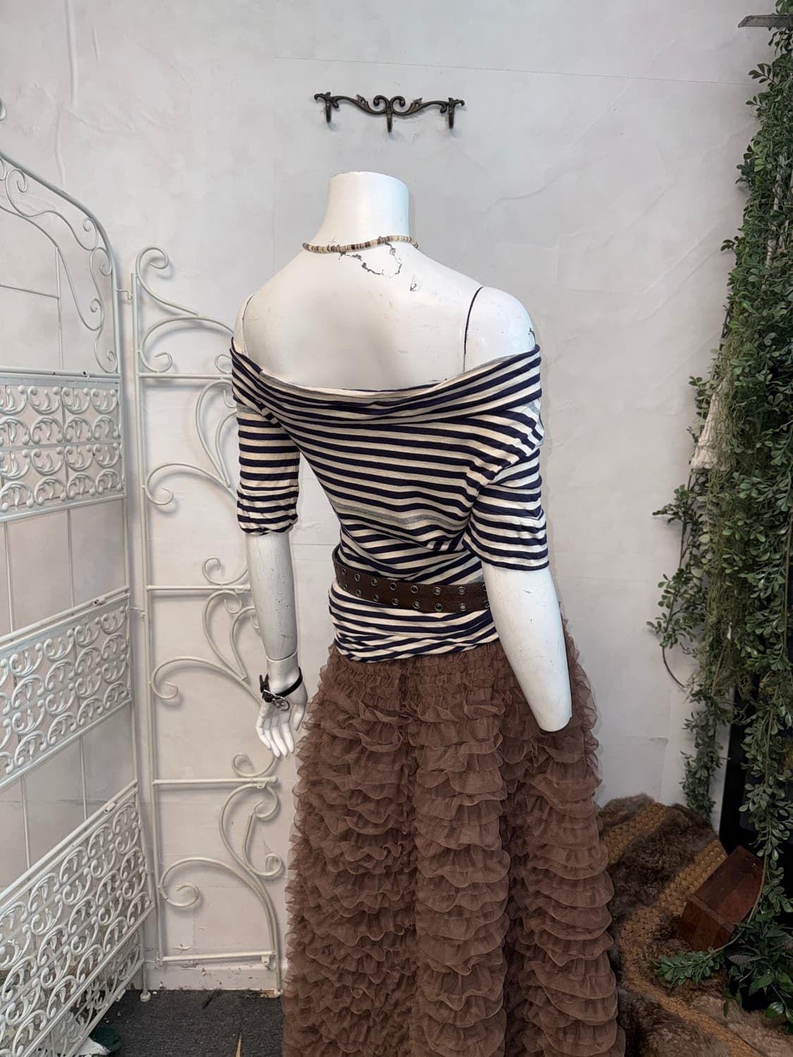 Vivienne Westwood stripe cowl 오프숄더 t 상품이미지9