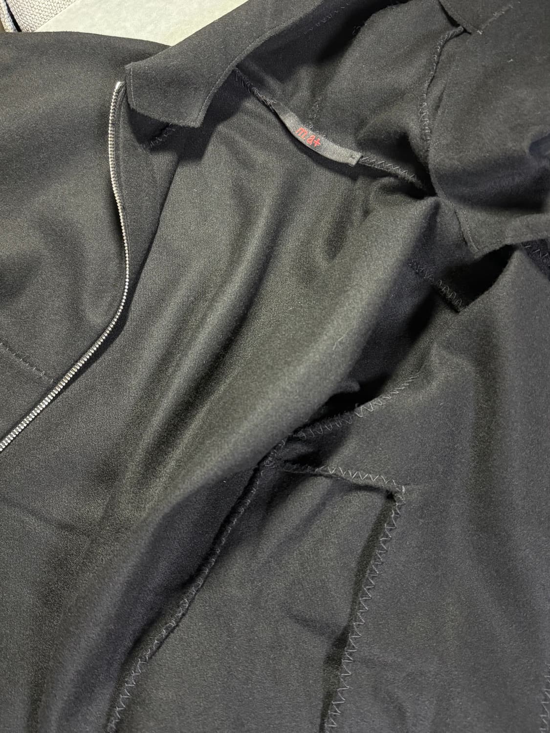 [50] ma+ 엠에이크로스 에비에이터 자켓 블랙 상품이미지8