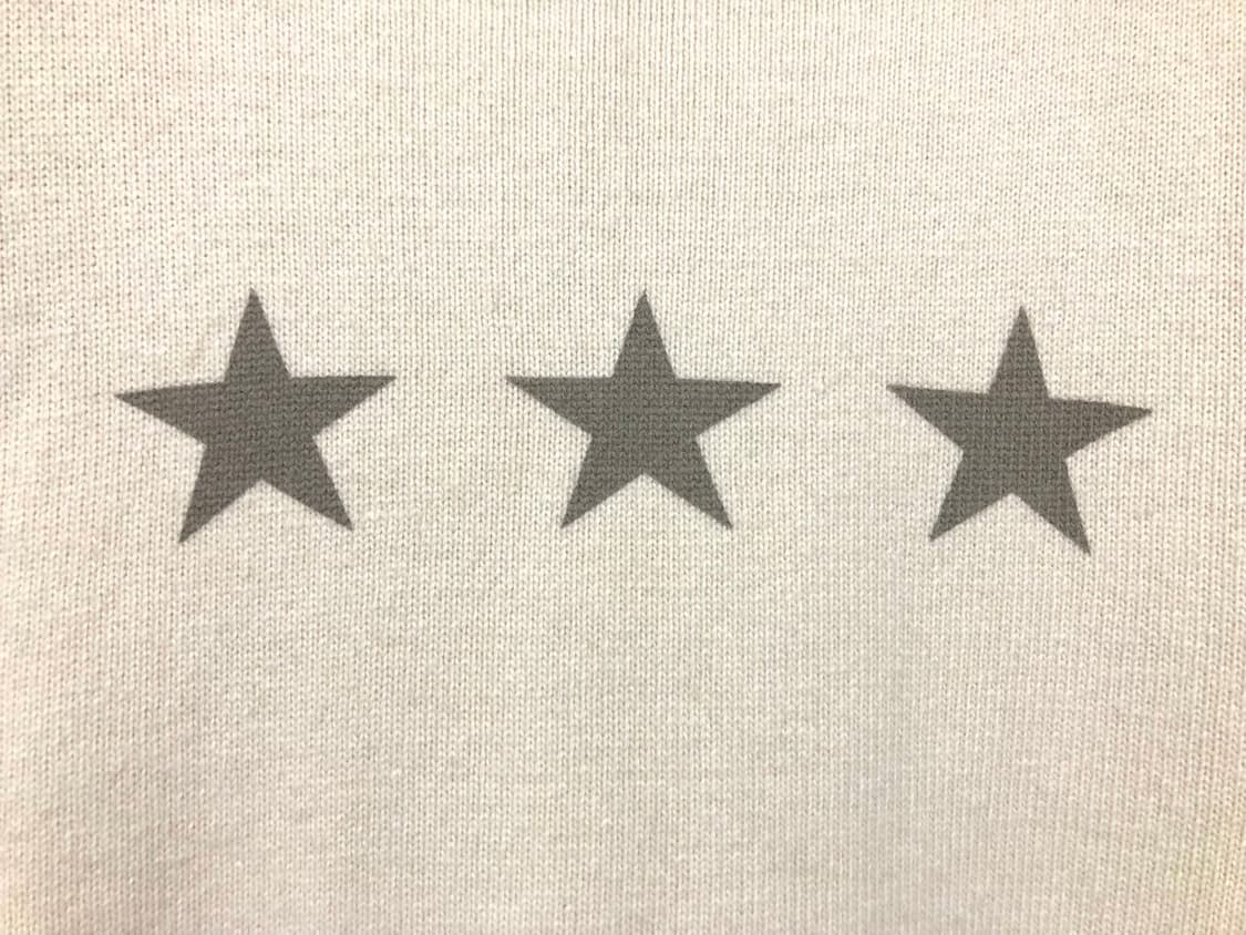 (새상품) EETST 이어스트 남녀공용 헤어리 별 스타 라운드넥 니트 L 상품이미지3