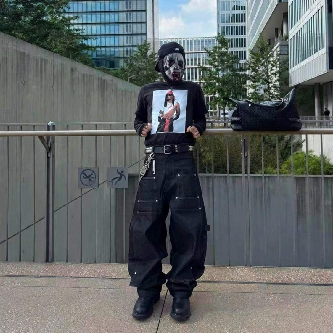 더블렛 19AW 좀비 마스크 모헤어 비니 상품이미지2