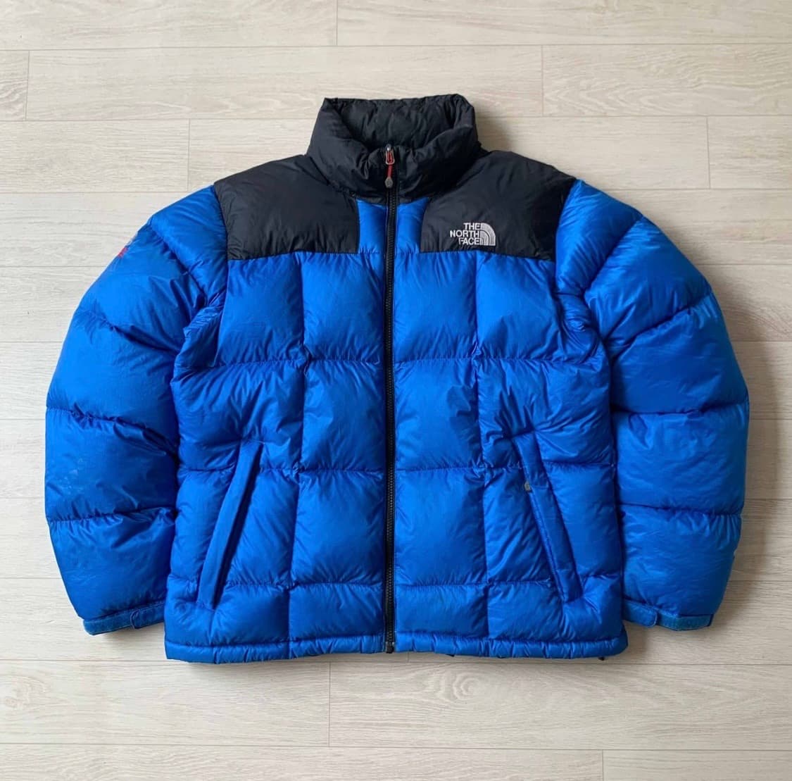 노스 페이스 800 구스 다운 패딩 블루 L 상품이미지1