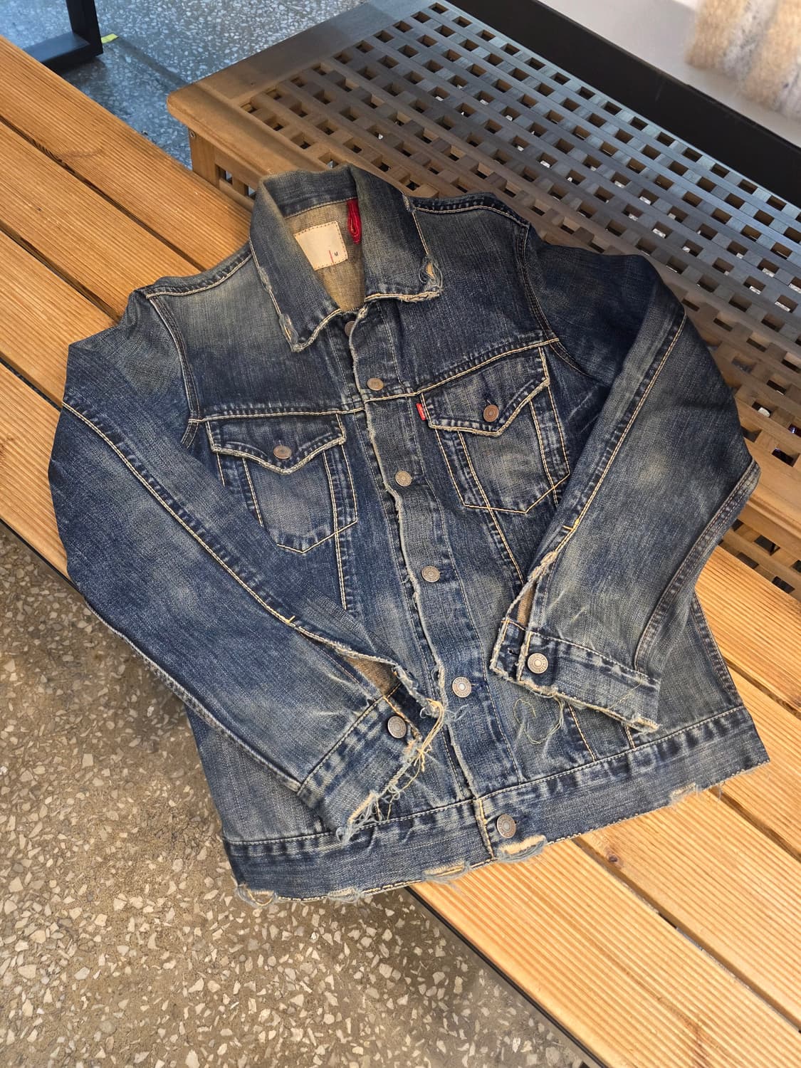 재팬 리바이스 레드룹 새들스티치 M 상품이미지1