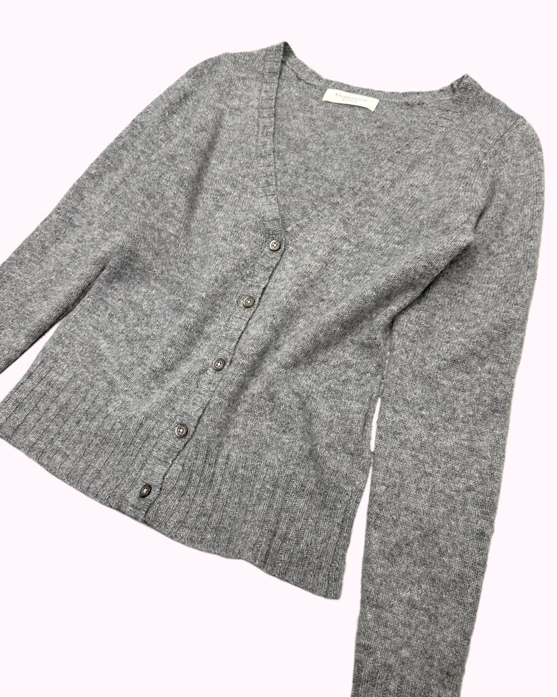 grey wool knit cardigan 상품이미지2
