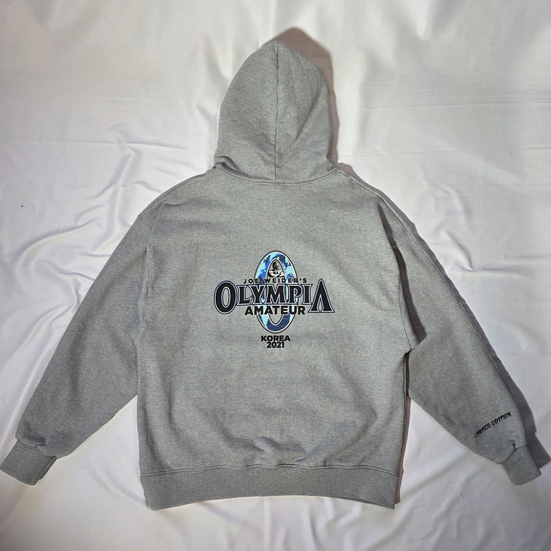 [1]본투윈 올림피아 한정판 후드티 그레이 상품이미지7