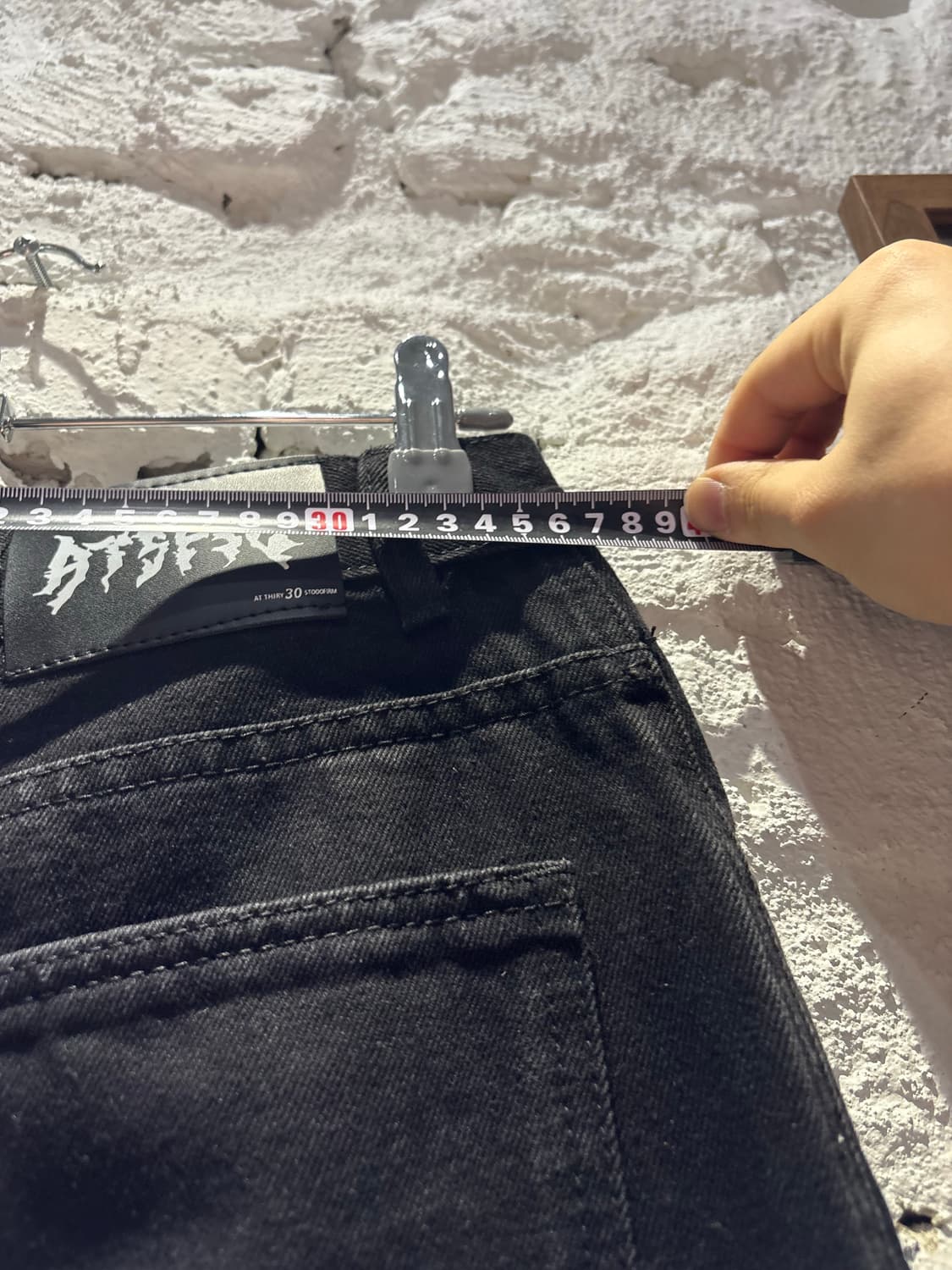 ATSF30 드래곤 자수 배기 와이드 블랙 진 상품이미지8