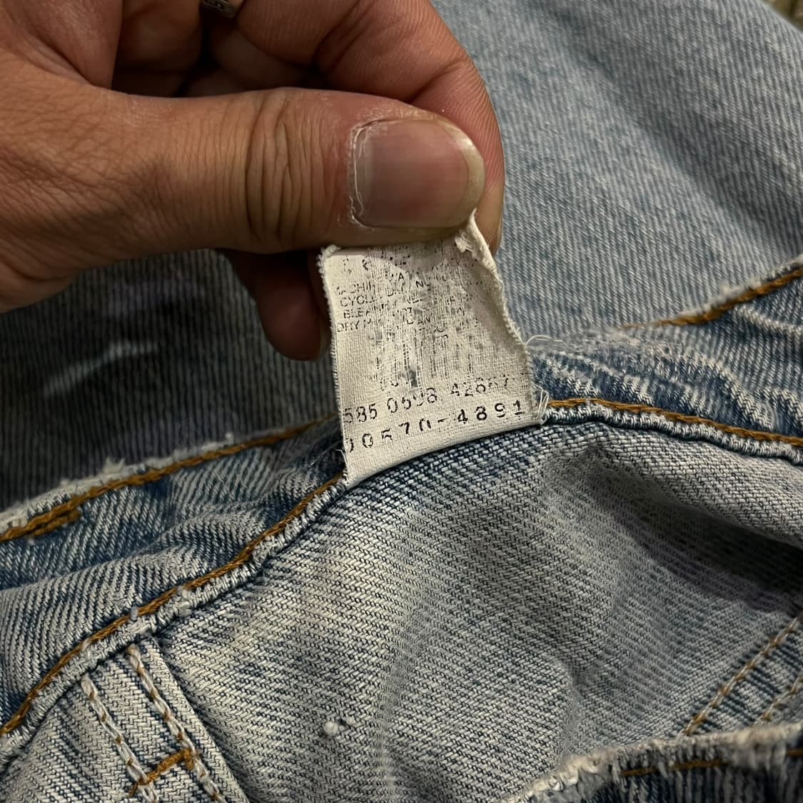  USA 리바이스 570 블랭크탭 데님팬츠 y13950 상품이미지9