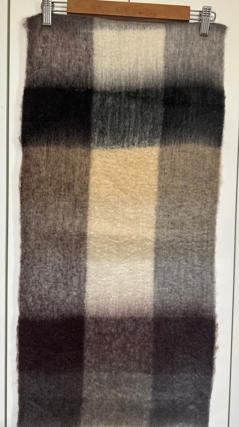 아크네 스튜디오 체크 모헤어울머플러 브라운 남여공용 상품이미지6