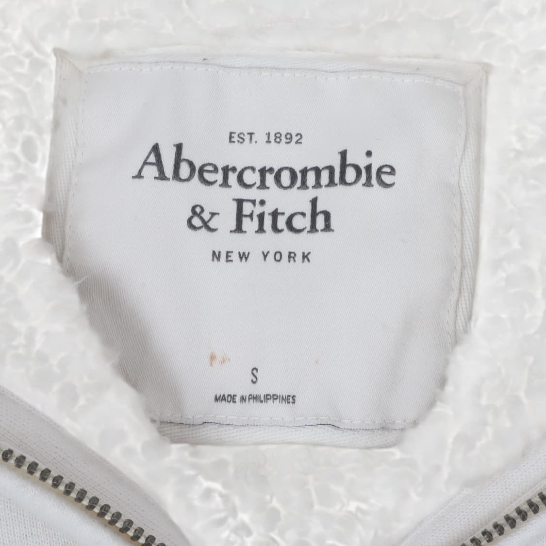 아베크롬비 화이트 쉐르파 후드집업 상품이미지8