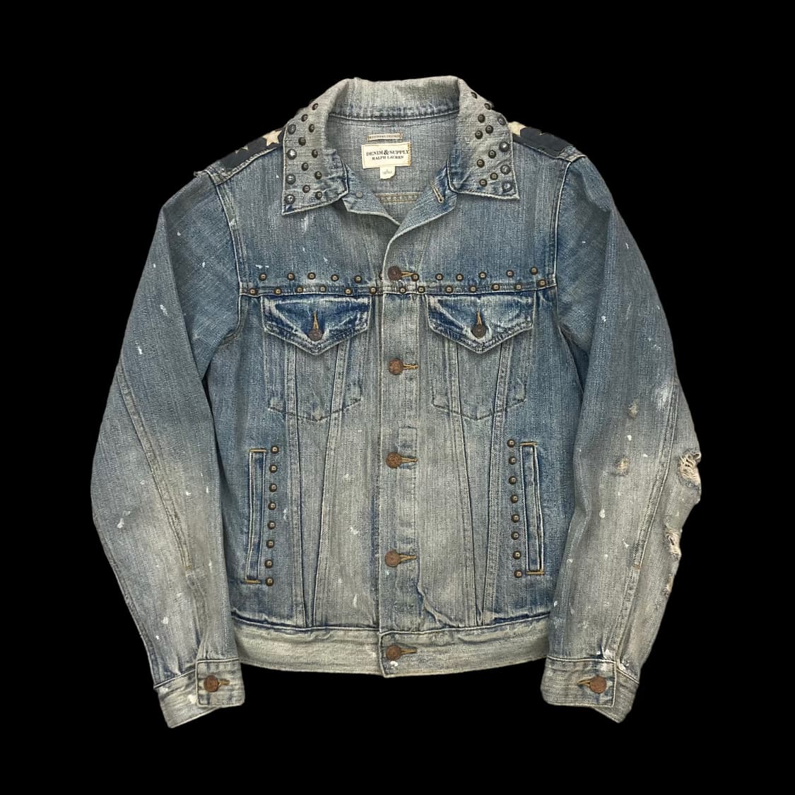 폴로랄프로렌 데님앤서플라이 성조기 징 디테일 트러커 자 상품이미지2