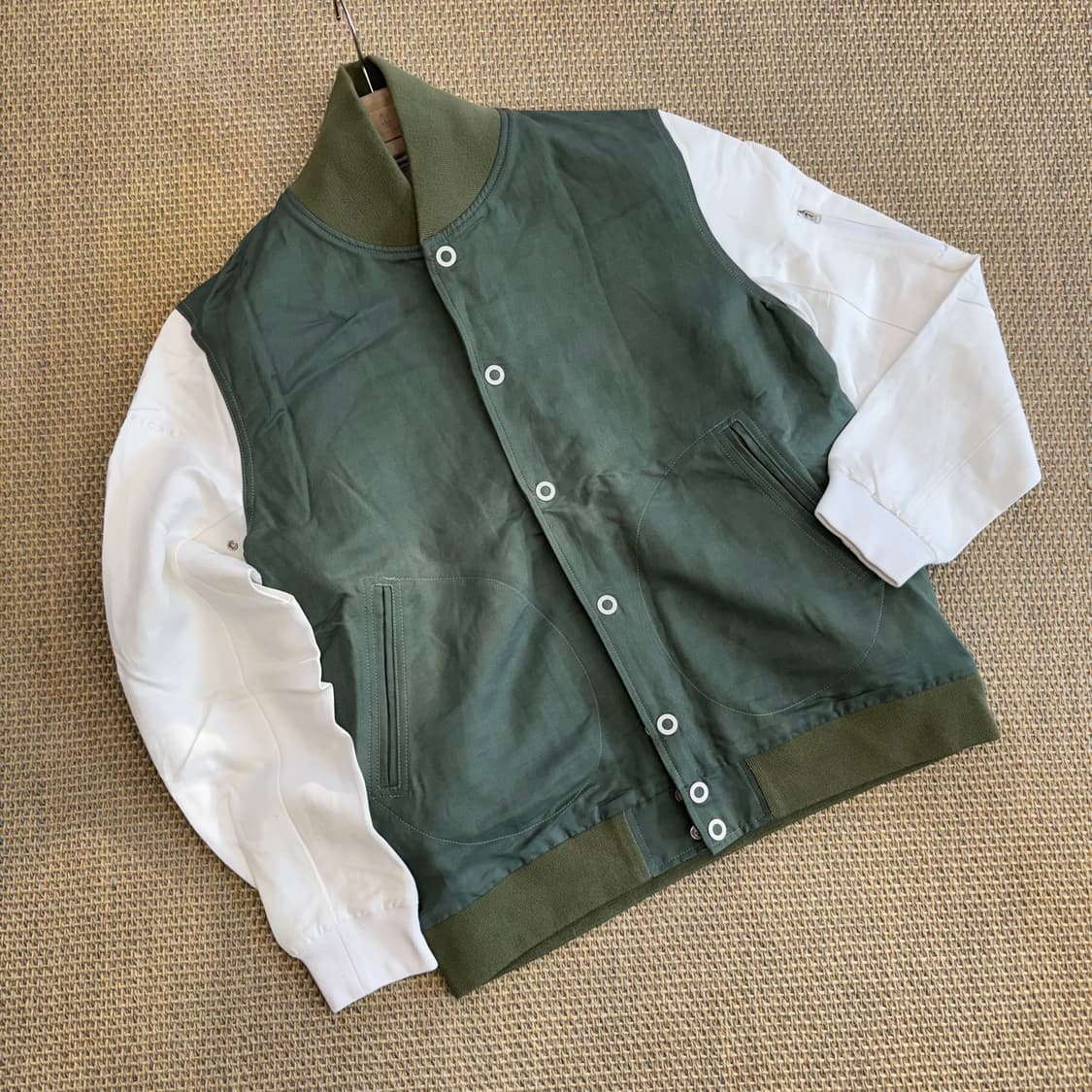 Handpicked 핸드픽드 이탈리안 최상급 린넨 MA-1 마원 블루종 상품이미지4