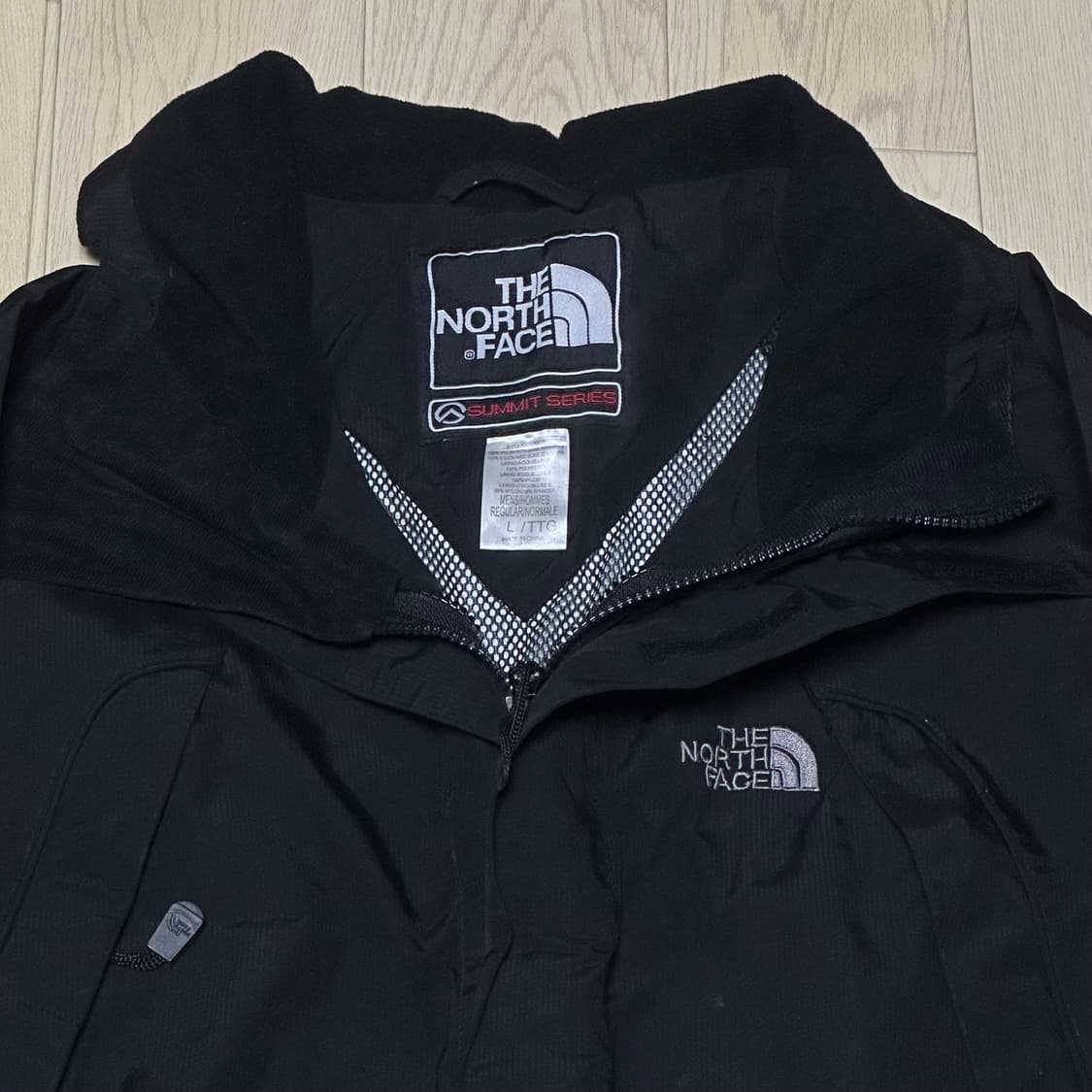 노스페이스 대장급 써밋시리즈 키드밀리 고어텍스 블랙 바람막이 상품이미지2