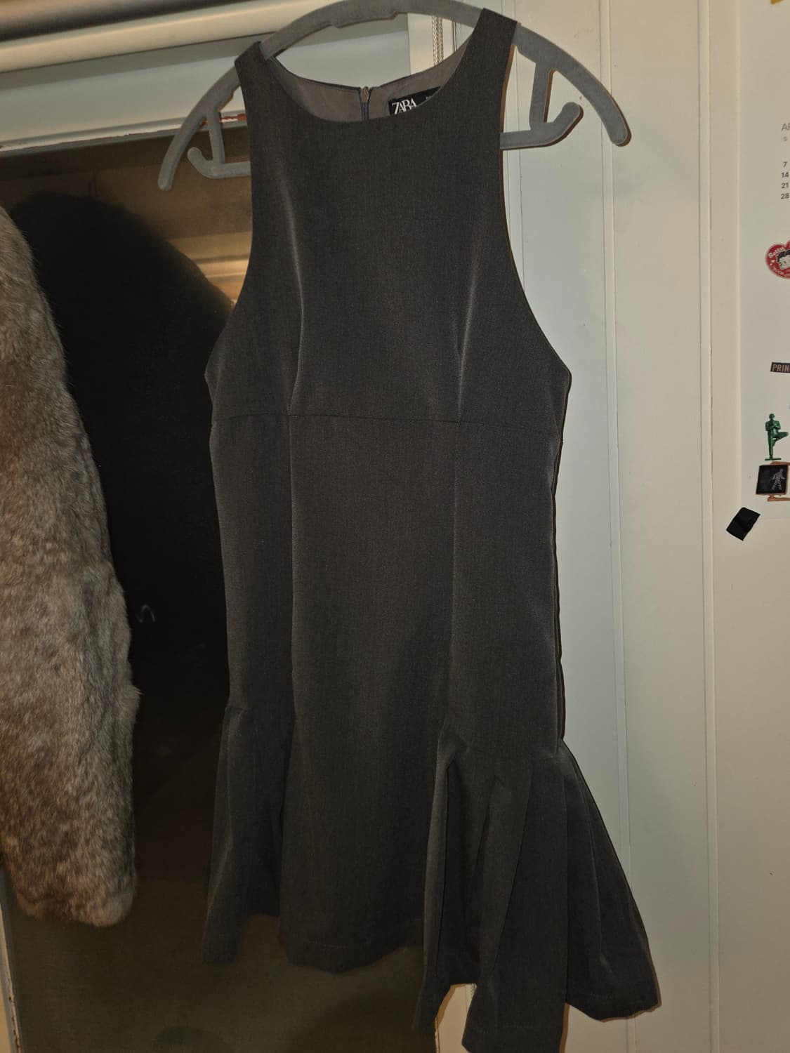 zara 미니 플리츠 원피스 차콜 s 상품이미지9