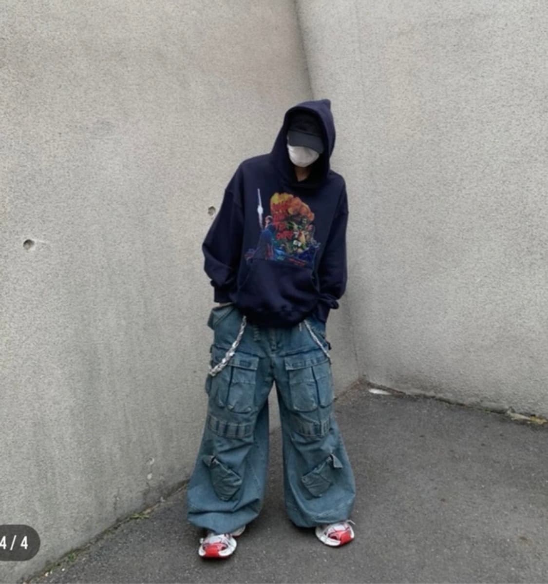 (Free) PAS-050 후드티 네이비 상품이미지2