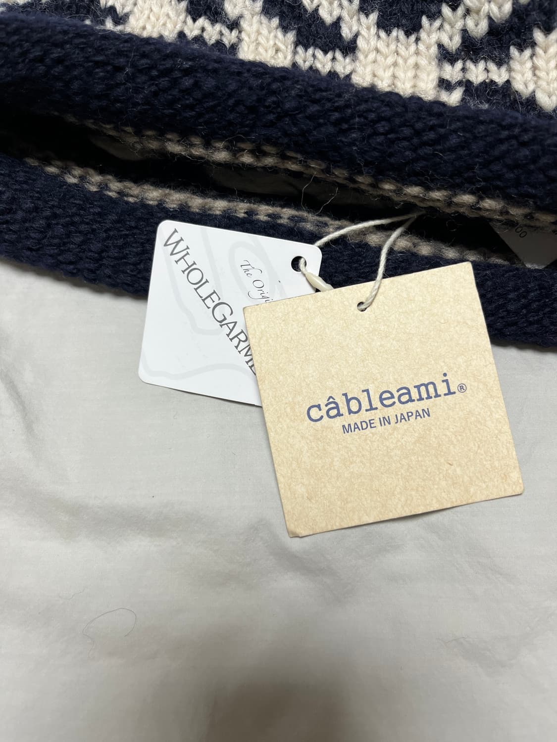 케이블아미 울 자카드 와치캡 니트 햇 상품이미지5