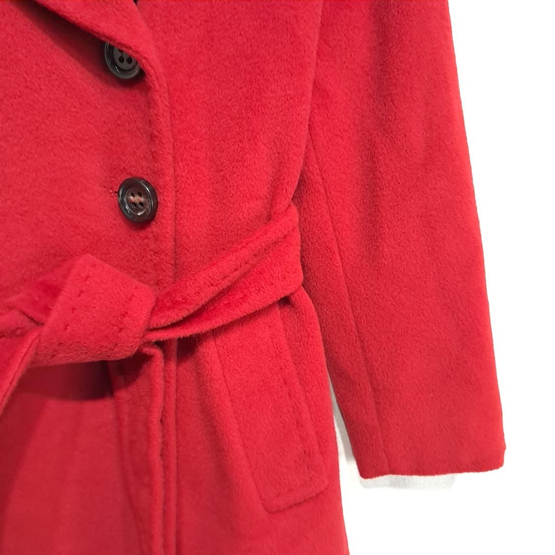 CL282 L 막스마라 마렐라 00s 이태리판 울캐시미어 벨티드 코트 상품이미지7