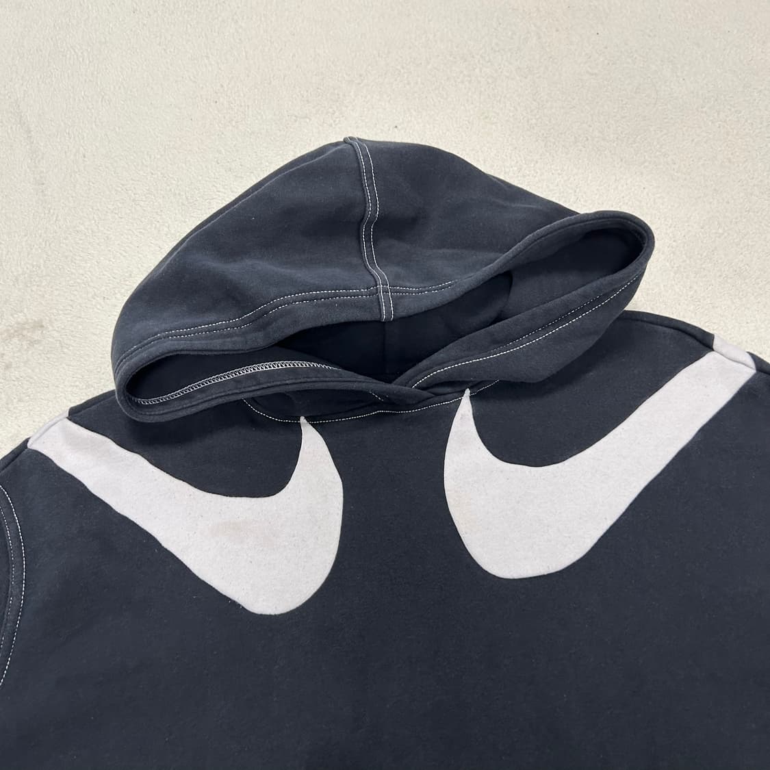 Nike black double swoosh hoodie 상품이미지5