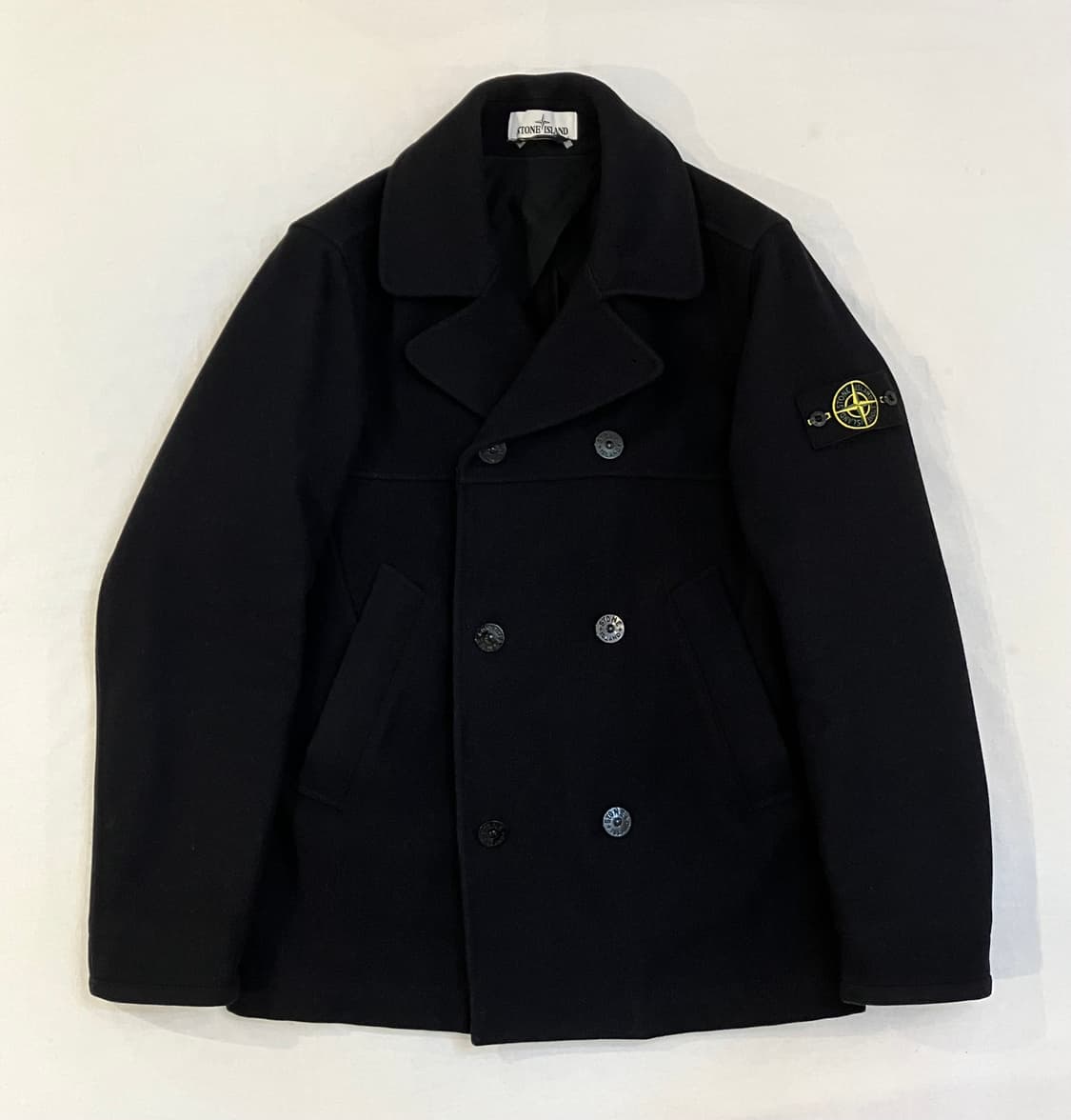 16FW 스톤아일랜드 울 피코트 블랙 상품이미지1