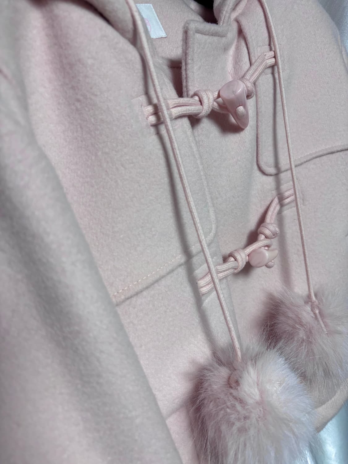 아이당클럽 폼폼코트 핑크 상품이미지2