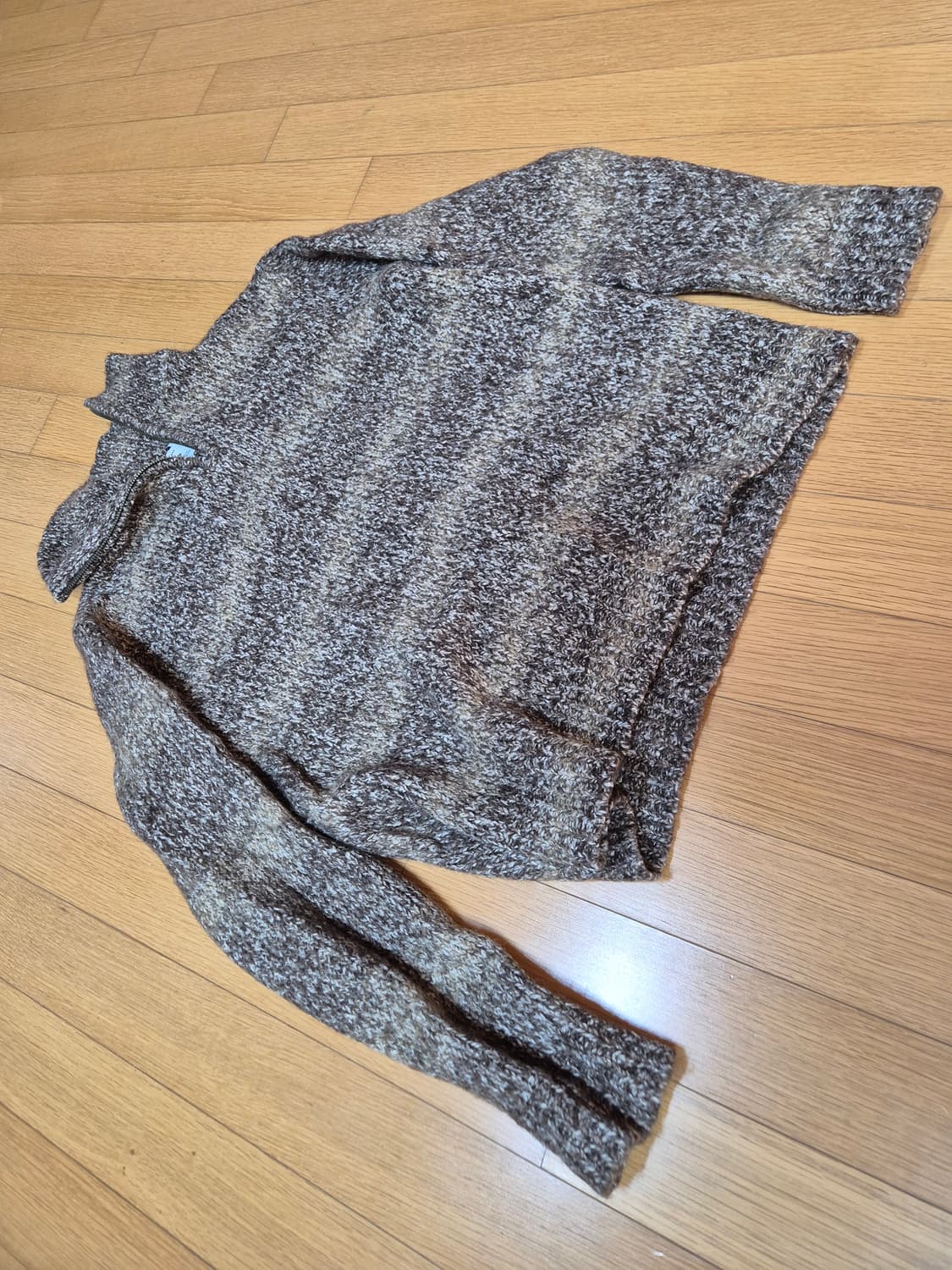 Gap 갭 브라운 반집업 니트 상품이미지3