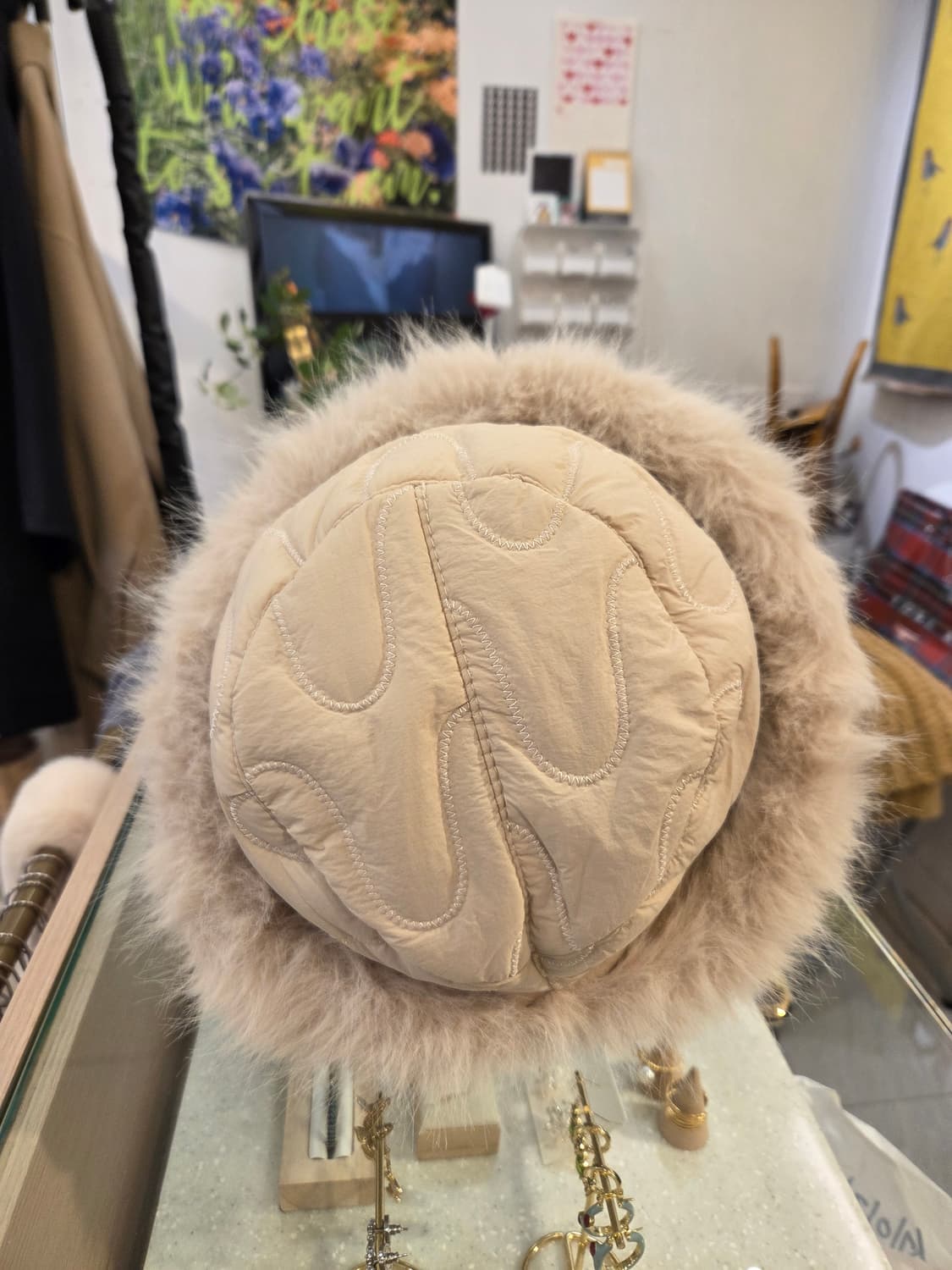 퍼 누비 모자 상품이미지3