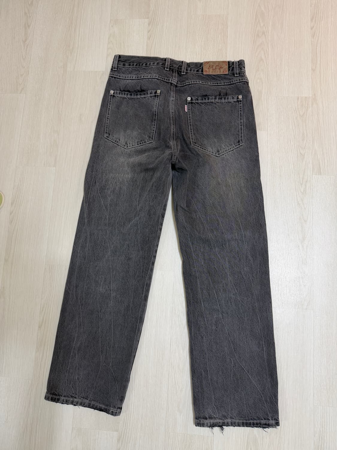 에이카화이트 워싱 그레이 데님 판매해오! 상품이미지2