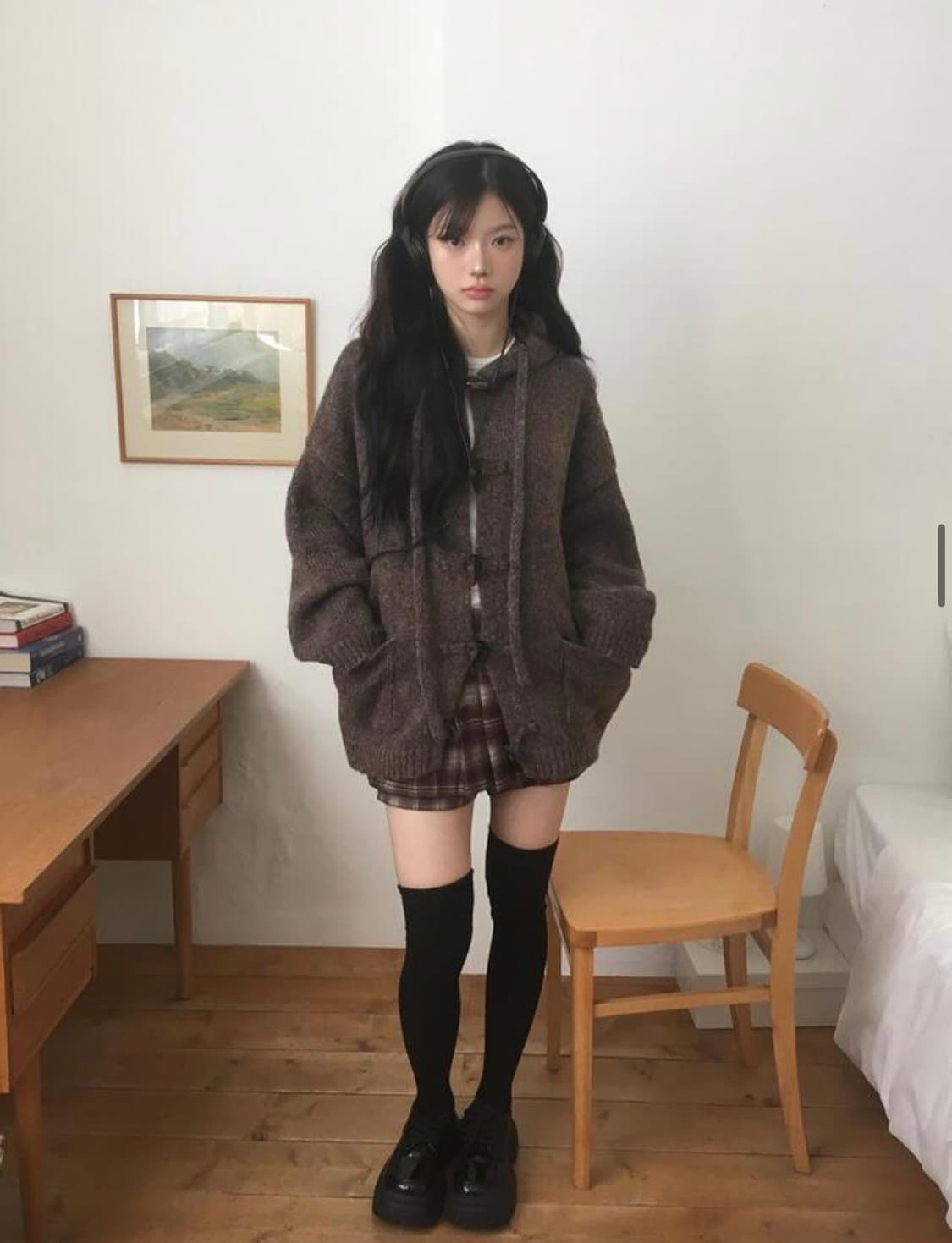떡볶이 후드 오버 가디건 상품이미지5