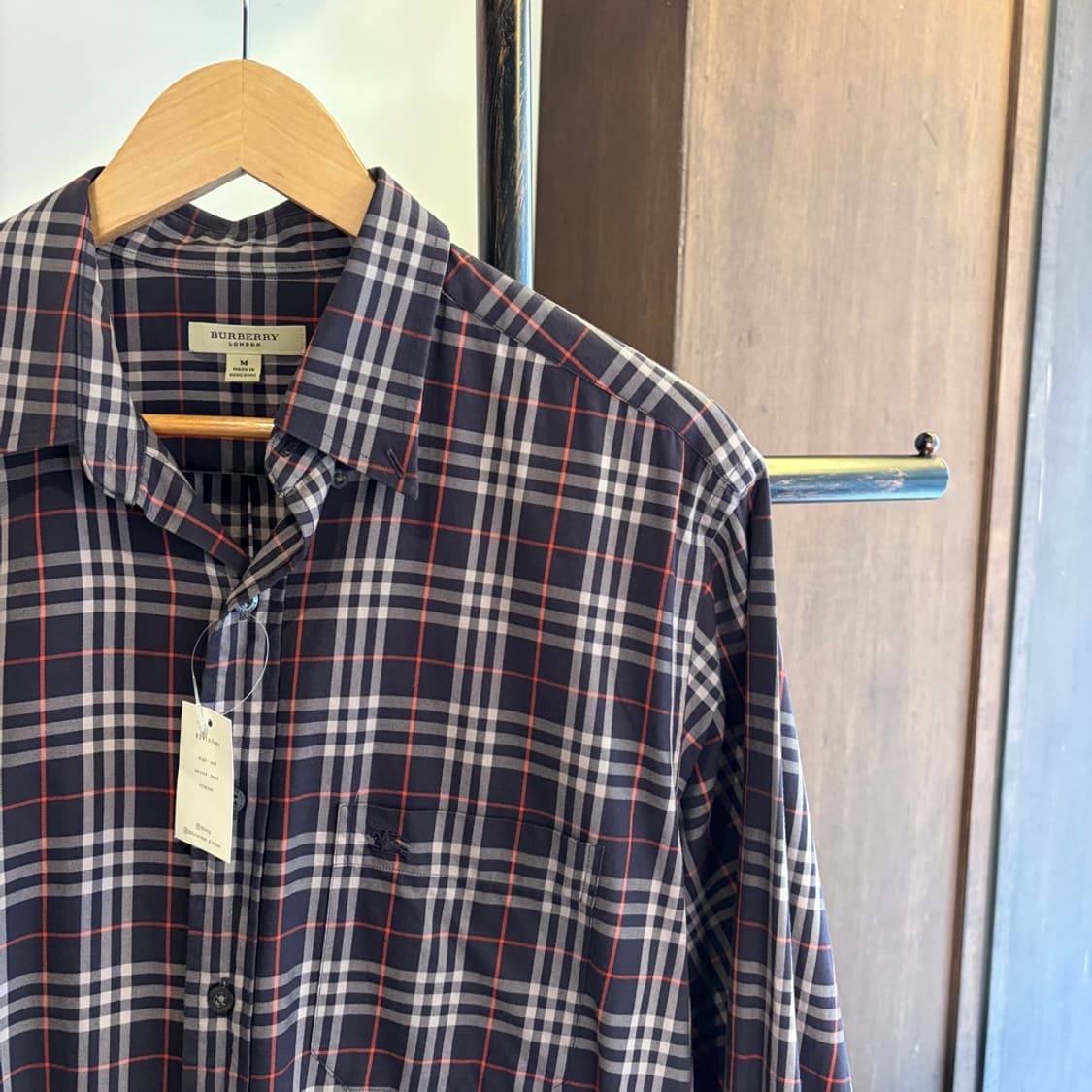 15205 - 버버리 네이비 노바체크 셔츠 상품이미지3