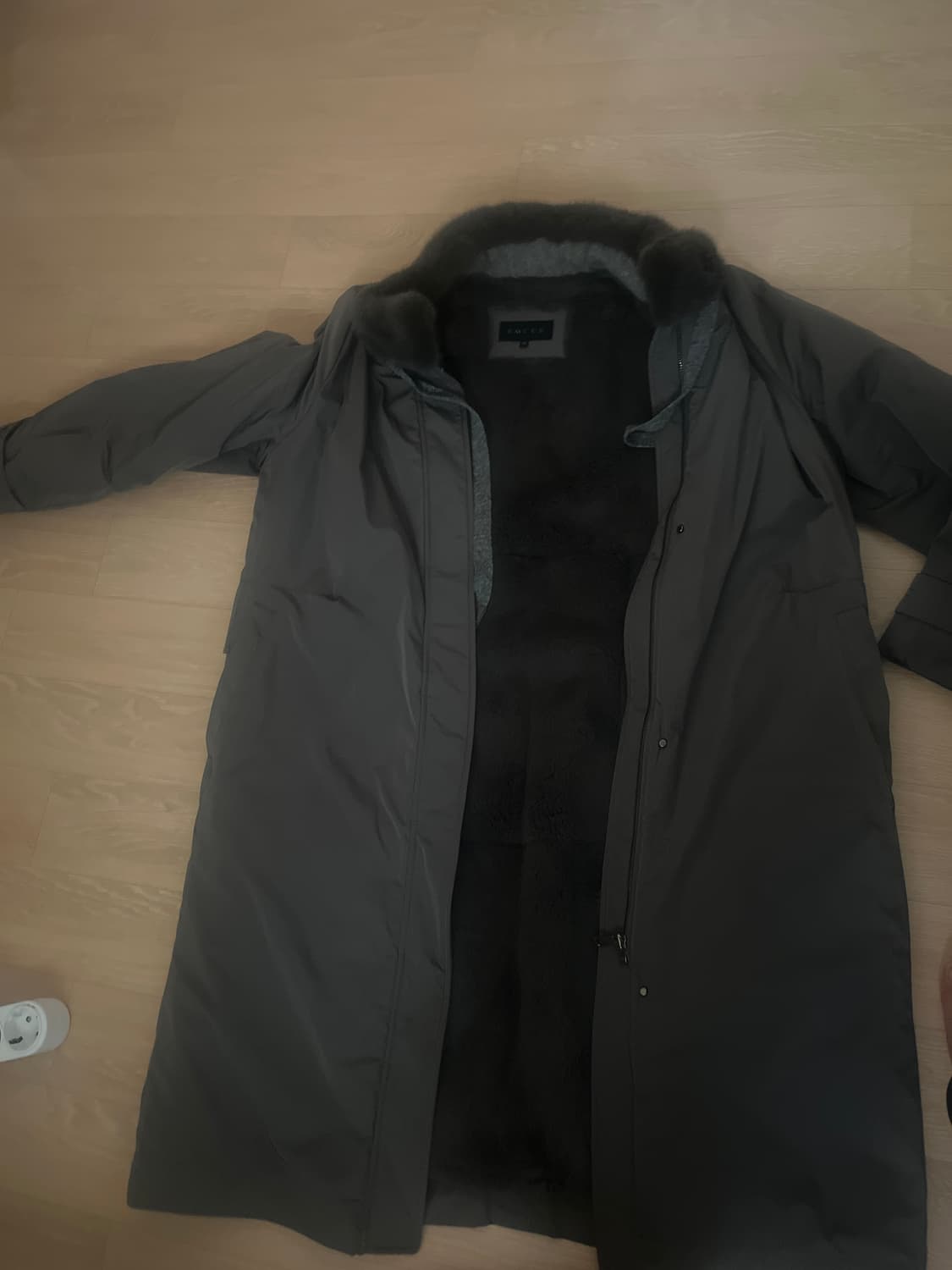 emcee 토끼털 패딩 코트 상품이미지1