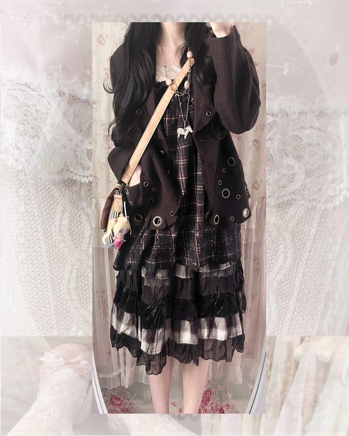 Vintage brown antique jacket 상품이미지3