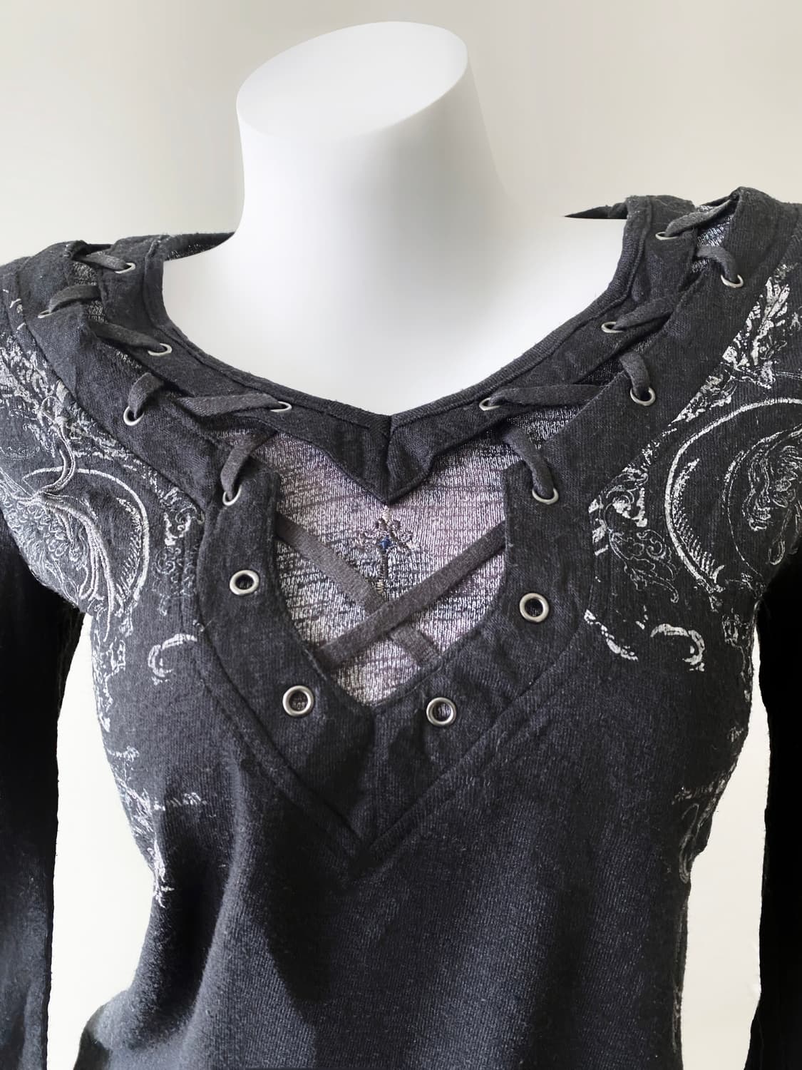 오즈 크로스 레이스업 롱슬리브 상품이미지2