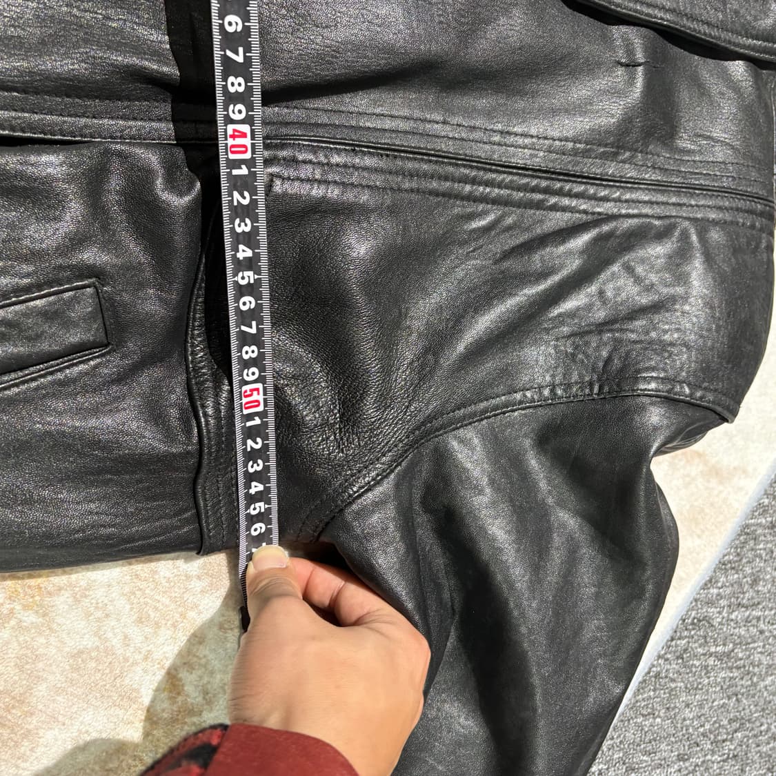 빈티지 양가죽 레더 자켓 상품이미지9