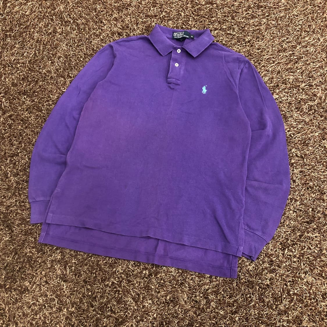 폴로 랄프로렌 퍼플 카라 롱슬리브 긴팔 티셔츠 상품이미지2