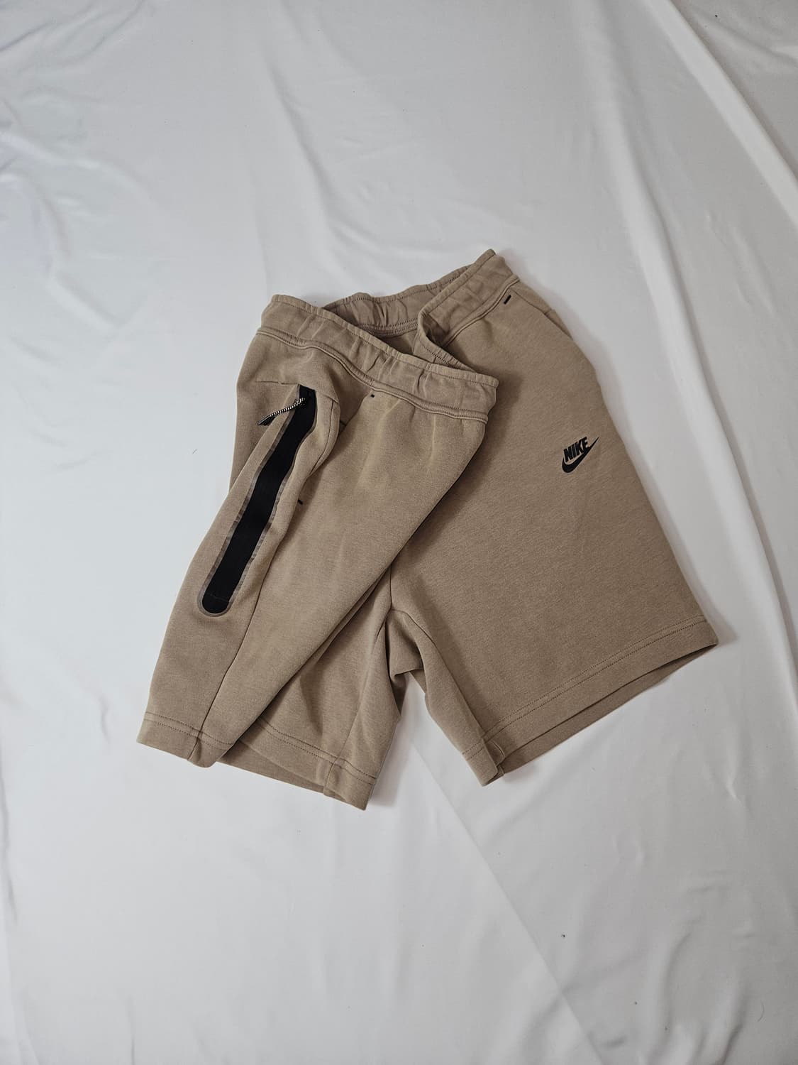 나이키 워시드 테크팩 테크플리스 숏팬츠 반바지 샌드컬러 L 해외판 상품이미지1