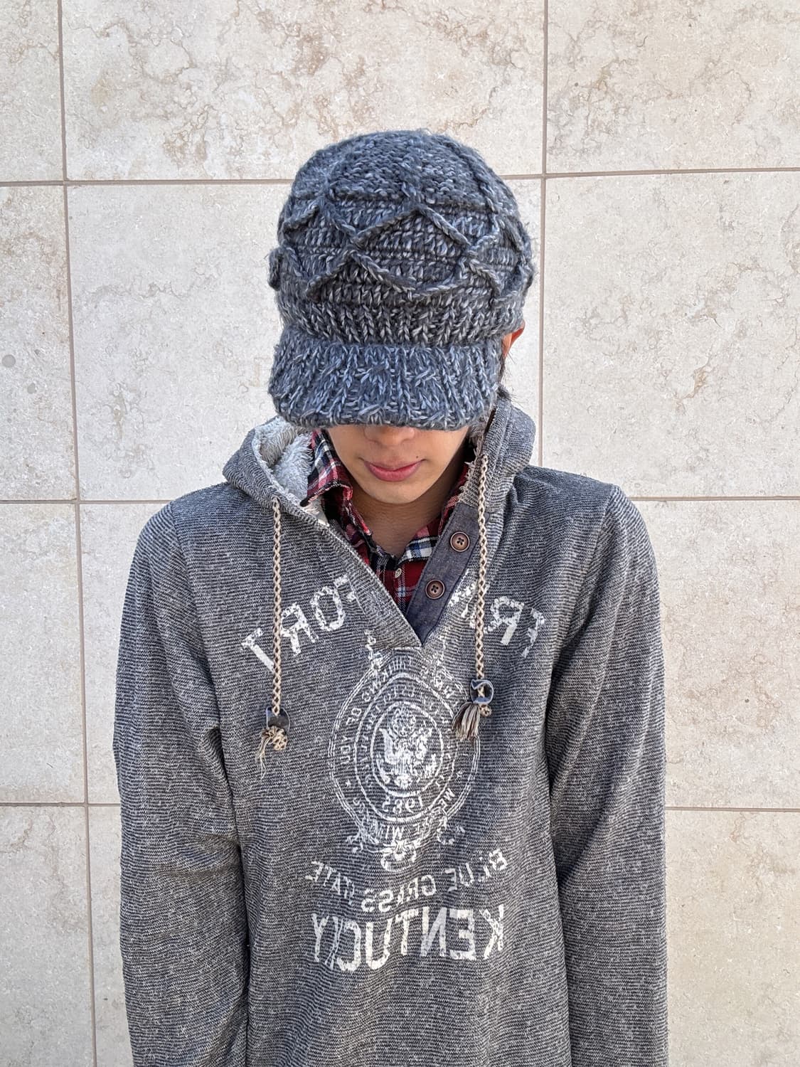 Grey Knit Cap 상품이미지3