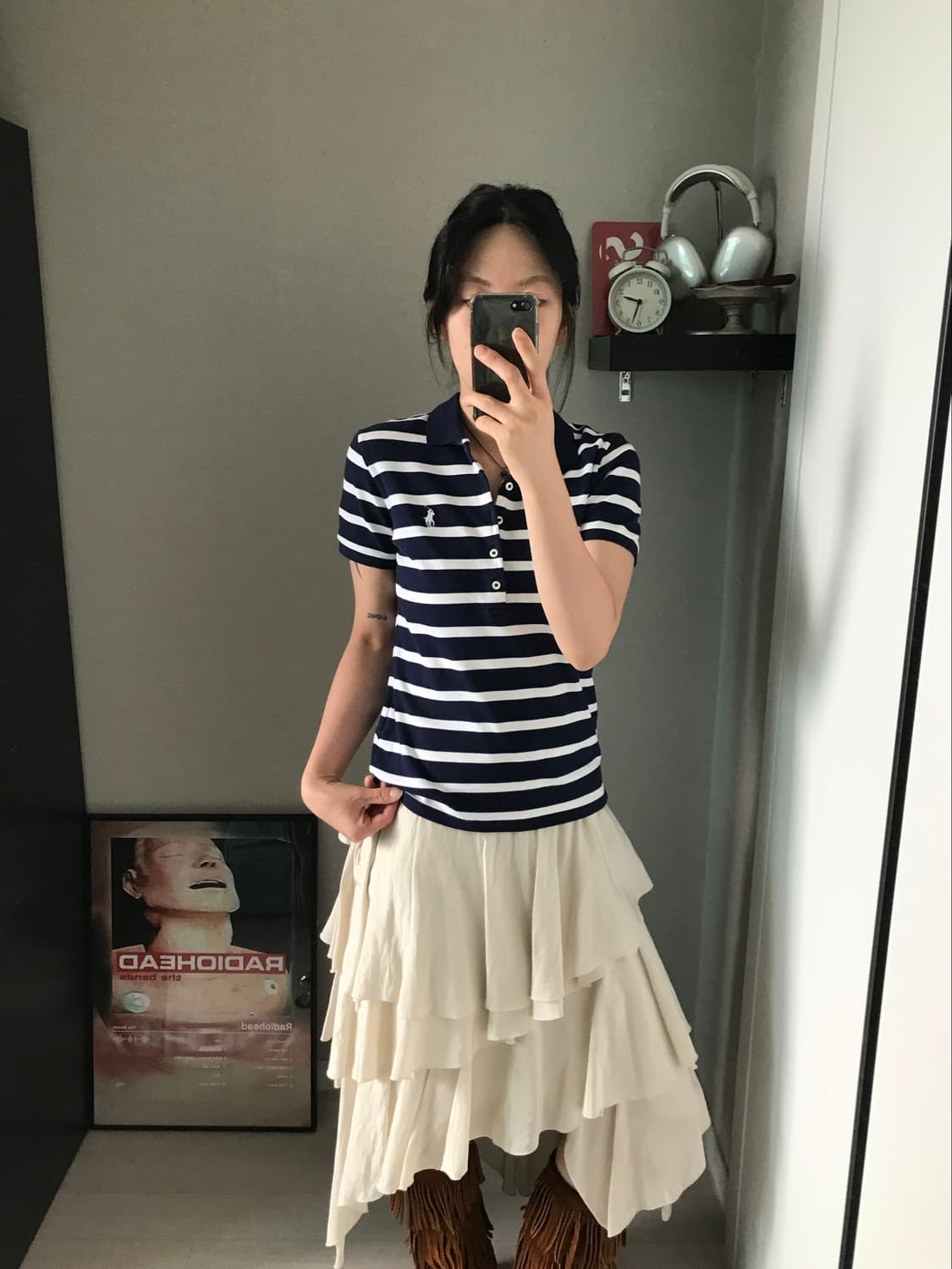 폴로 랄프로렌 포니로고 스트라이프 카라티 상품이미지2