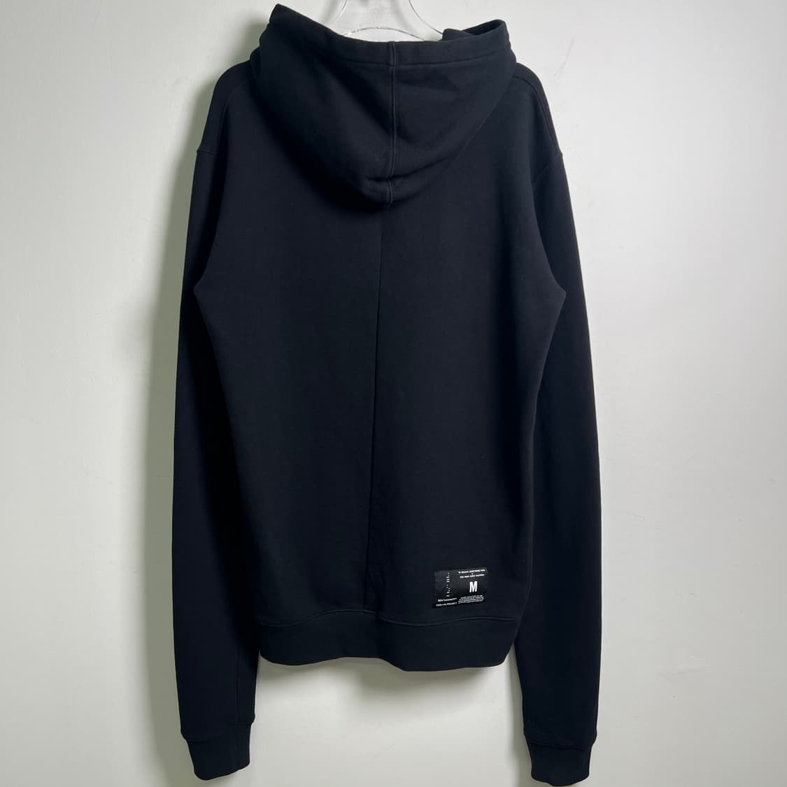 언라벨 프로젝트 블랙 롱 스트링 오버핏 후드티 M 상품이미지5