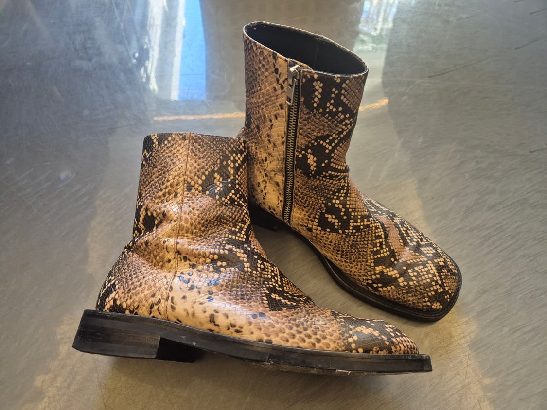 앤더슨벨 스퀘어토 파이톤 첼시부츠 상품이미지1