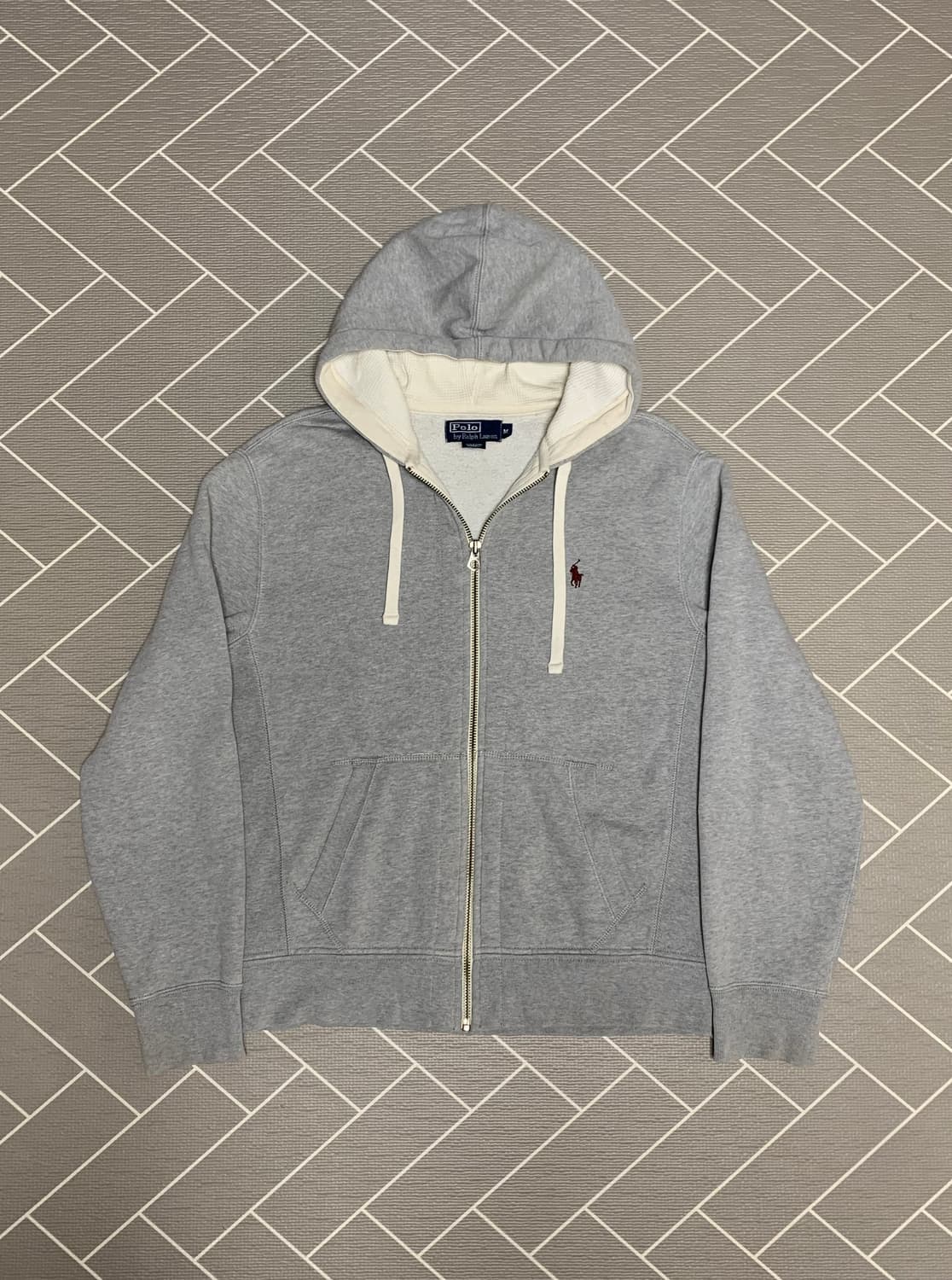 폴로 그레이 후드집업 상품이미지3