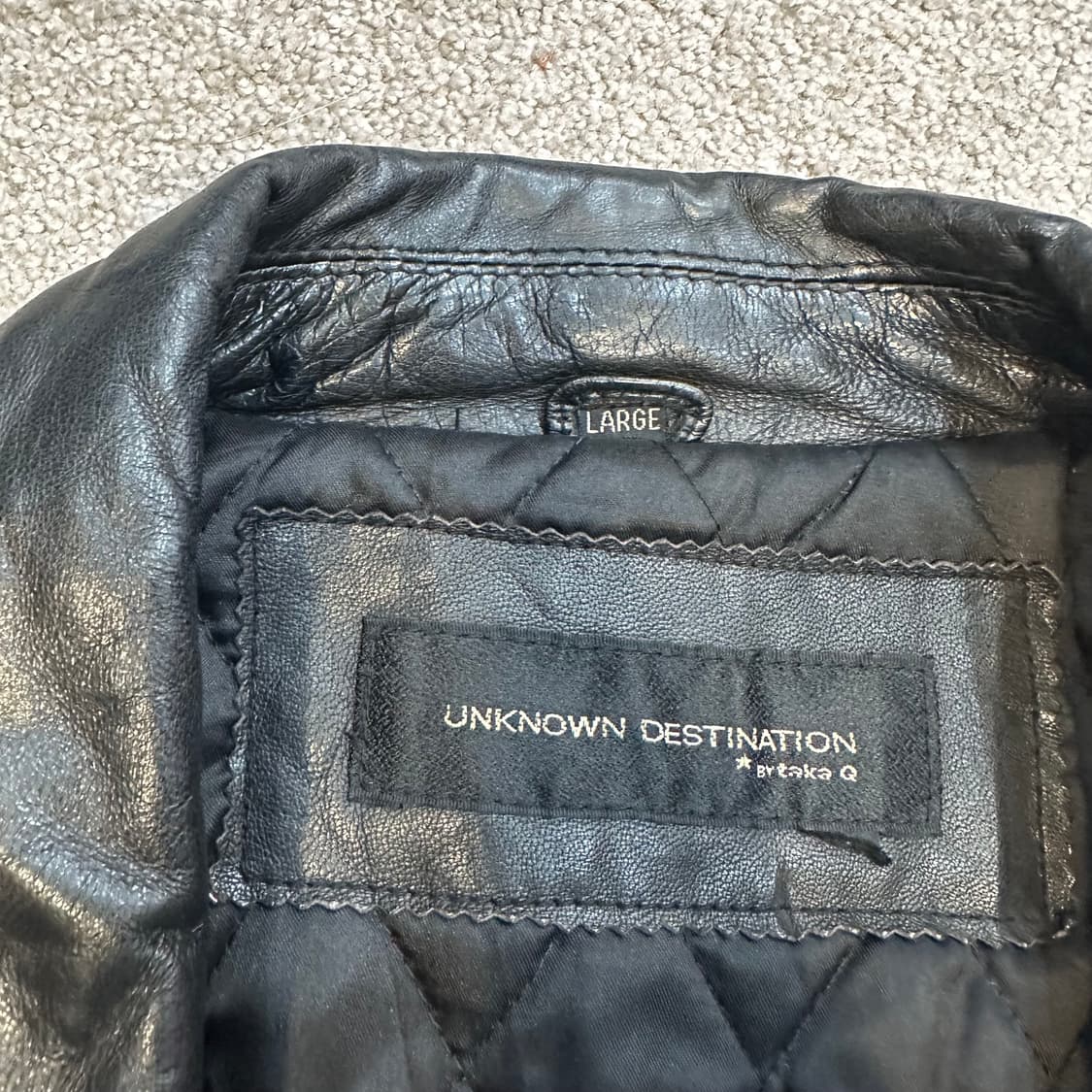 이태리 빈티지 램스킨 코트 가죽자켓L 상품이미지3