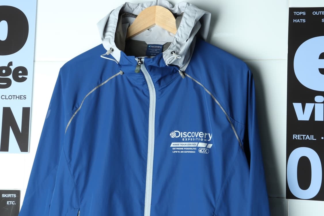 (XL-2XL) 디스커버리 집업 바람막이 점퍼자켓 경량 블루-H30073 상품이미지4