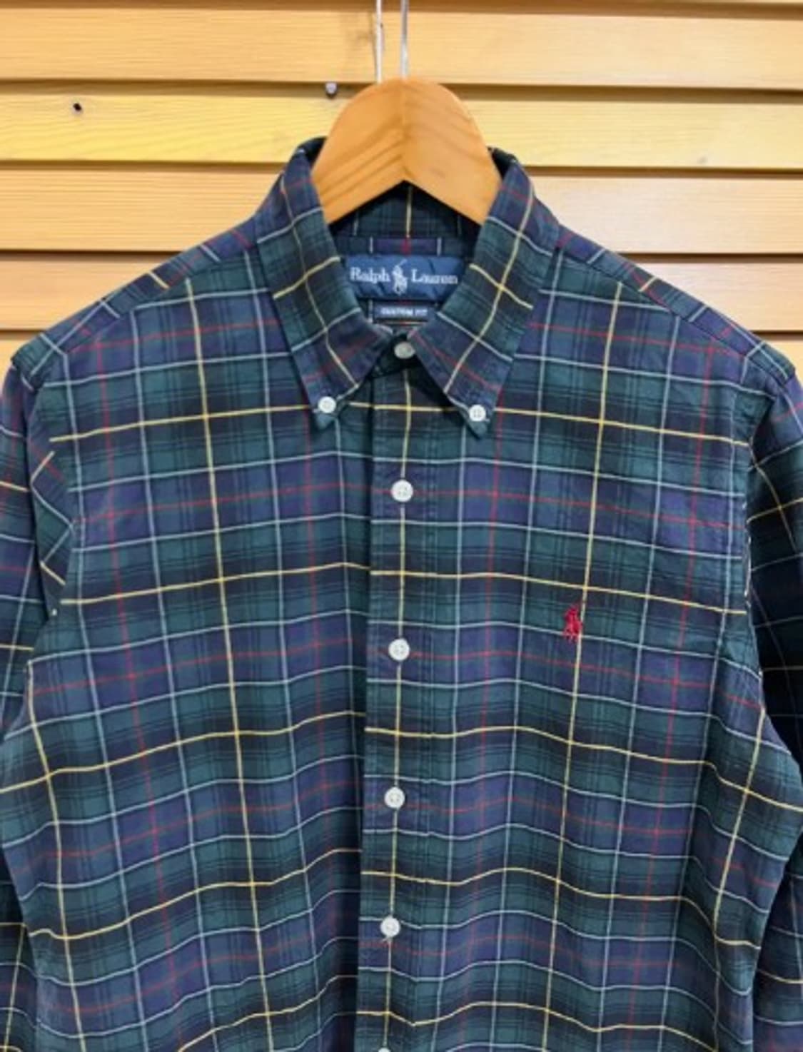 랄프로렌폴로 남성 카키체크패턴셔츠 S 상품이미지1