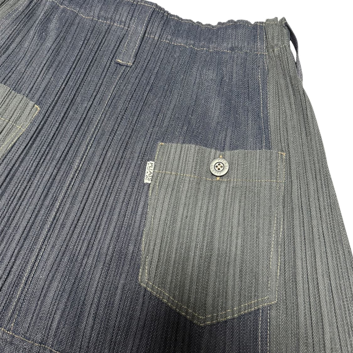 이세이미야케 플리츠플리즈 데님 포켓 미디스커트 상품이미지6