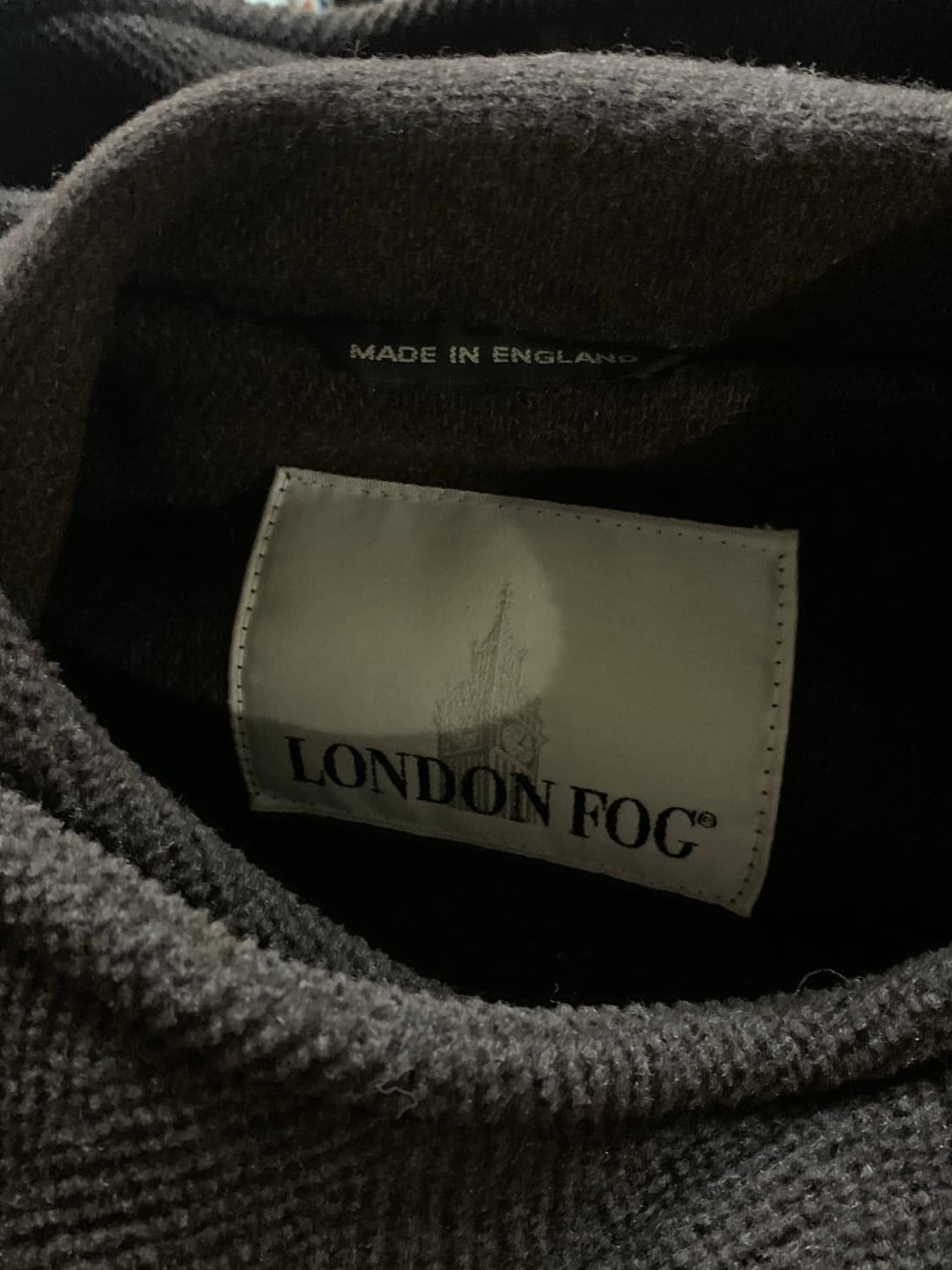 90s 런던 포그 컷파일 울 더플코트 브라운 상품이미지4