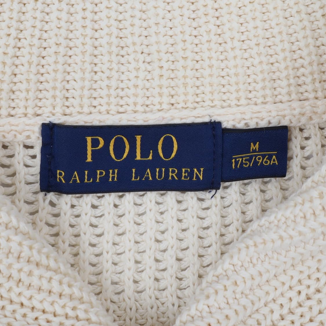 폴로 랄프로렌 아이보리 숄카라 골지 니트 상품이미지8