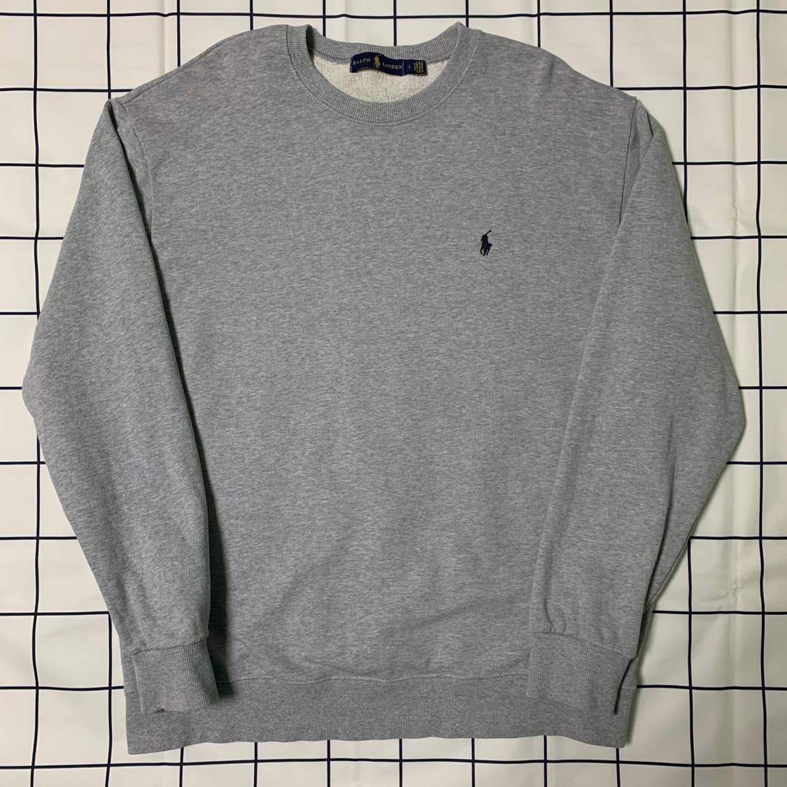 폴로 랄프로렌 그레이 맨투맨(신형정품) 상품이미지1