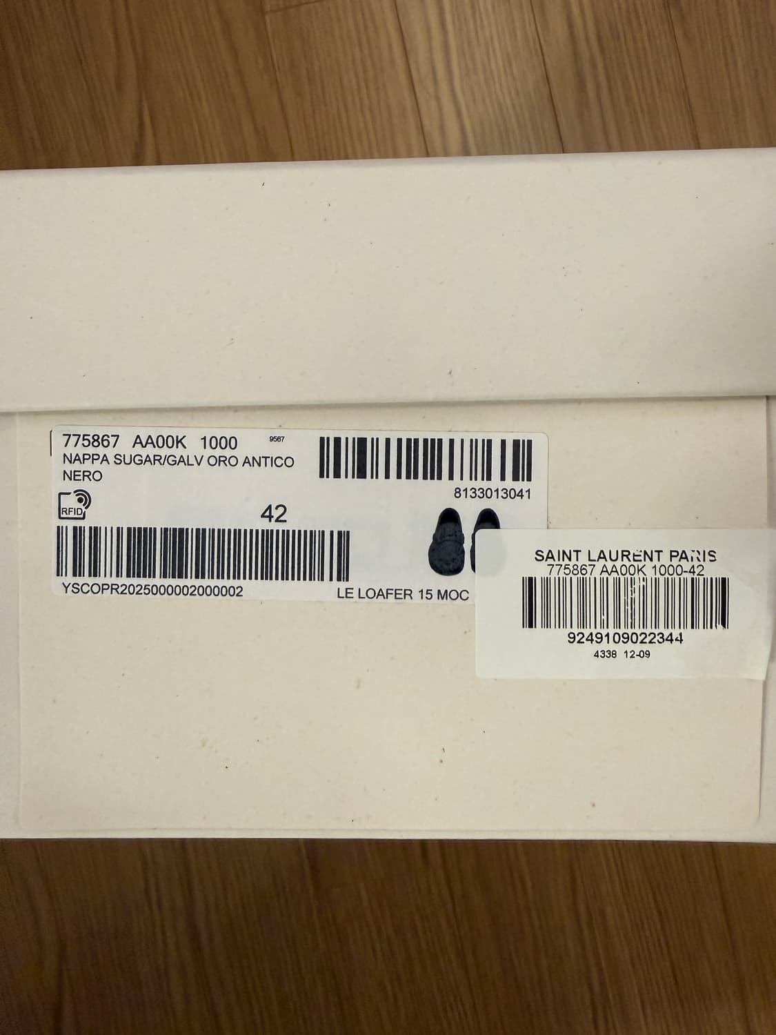 생로랑 나파 르 로퍼 블랙 42 상품이미지6