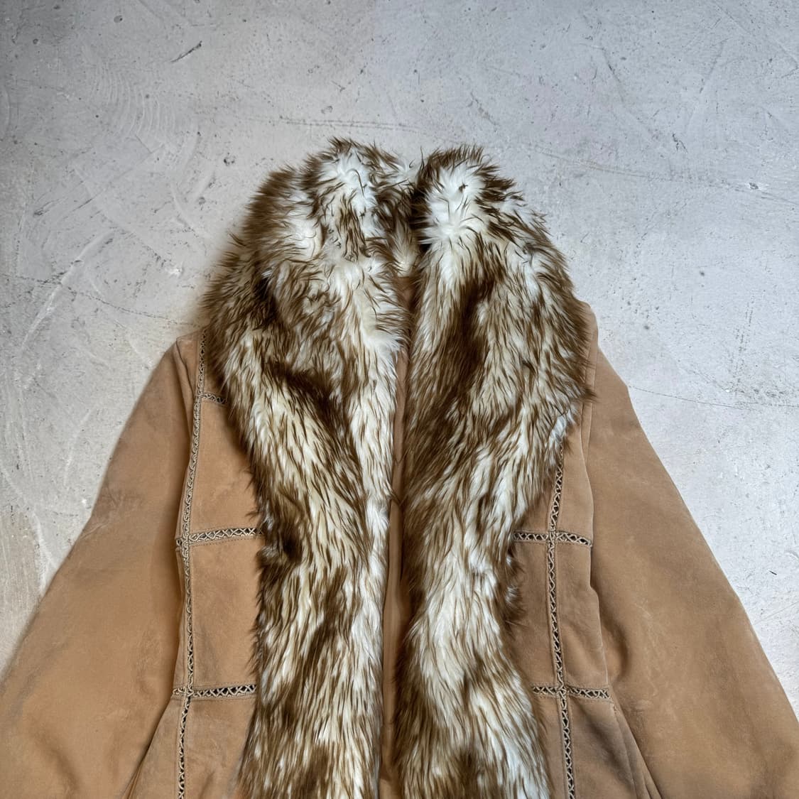 퍼 트림 스웨이드 무스탕 상품이미지4