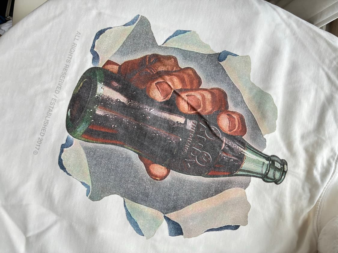 반디 더 핑크 버거샵 콜라 티셔츠 화이트L 상품이미지2