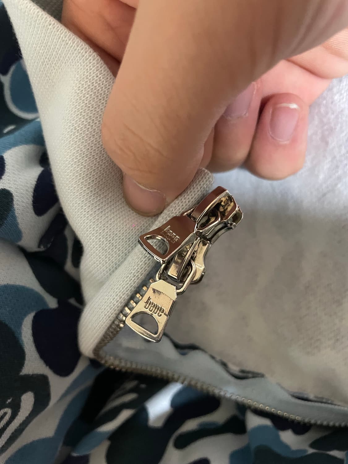 베이프  후드집업 블루 상품이미지6