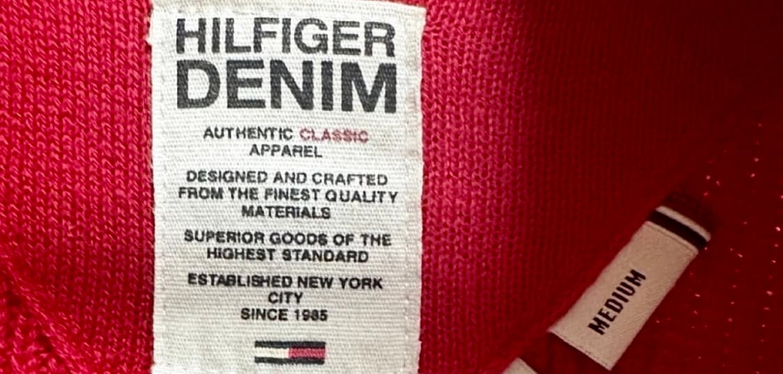 [ 타미힐피거 ] 어센틱 클래식 어페럴 레드 니트 집업  상품이미지2